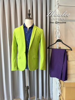 พร้อมเช่า ชุดสูทชาย แฟชั่น Set คละสี