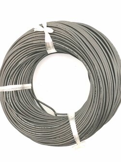 สายไฟเดี่ยว ชนิดอ่อน 0.5 sq.mm.(ราคาต่อม้วน-สีดำ) 0.5