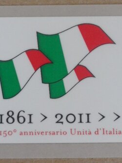 อาร์มสัญลักษณ์ฟุตบอล การแข่งขันฟุตบอลกัลโช่ เซเรียเอ - 1861 > 2011 >> 150' anniversario d'Italia (ครบรอบ 150 ปี การรวมชาติอิตาลี) PLAYER SIZE ใหม่ / CALCIO SERIE A National Football League PLAYER SIZE Football Patch/Badge - 1861 > 20