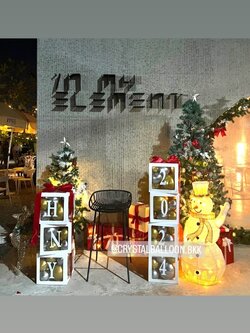 ลูกโป่ง New Year กล่องใส ติดตัวอักษร 7 กล่อง พร้อมตกแต่ง สามารถเปลี่ยนสีลูกโป่ง/เปลี่ยนข้อความได้