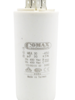 คาปาซิเตอร์ 30uf 450v.(กลม-ขาเสียบ)