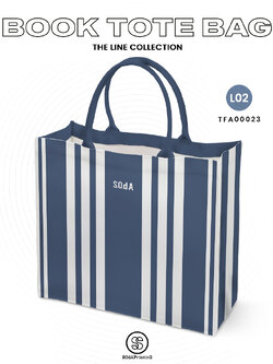 กระเป๋า Book Tote Bag The LINE Collection (Blue Color) รหัส TFA00023 #SOdAPrintinG