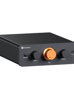 Fosi Audio P4 พรีแอมป์สำหรับระบบเสียงในบ้าน พร้อมอินพุต RCA 3 ตัว, EQ/Bypass การควบคุมโทนเสียง ประกันศูนย์ไทย