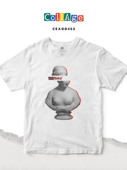 เสื้อยืดพิมพ์ลาย Collage Kallisto II รหัส CEA00453 สีขาว #เสื้อยืด #Collage