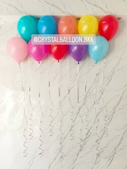 ลูกโป่ง วันเกิดเด็ก ลูกโป่งลอยฝ้า 10 ลูก โทนคัลเลอร์ฟูล พร้อมตกแต่ง สามารถเปลี่ยนสีลูกโป่งได้
