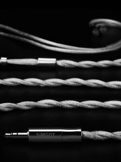 Simgot LC7 สายอัพเกรดหูฟัง OFC+ชุบเงิน โครงสร้าง Coaxial Litz เปลี่ยนหัวแจ็คได้