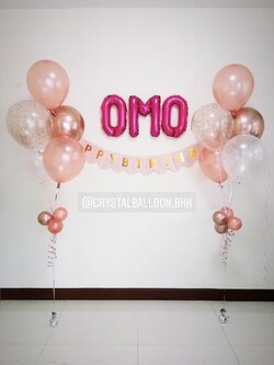 ลูกโป่ง วันเกิดเด็ก ช่อลูกโป่ง ช่อ 5 ลูก 2 ช่อ พร้อม ป้ายธง Happy Birthday พร้อม ฟอยล์ตัวอักษร 3 ตัวอักษร พร้อมตกเเต่ง สามารถเปลี่ยนสีลูกโป่ง/เปลี่ยนสี-ป้ายธง/เปลี่ยนสี-ฟอยล์ตัวอักษรได้