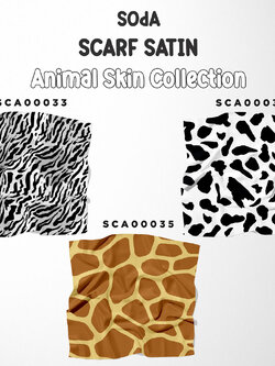 ผ้าพันคอ Animal Skin Collection I รหัส SCA00033-SCA00038 #ผ้าพันคอ #SOdAPrintinG