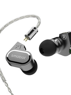 ขาย SMABAT X1 หูฟัง IEMs 2 ไดรเวอร์ 2DD จูนเสียงได้สองแบบ ประกันศูนย์ไทย