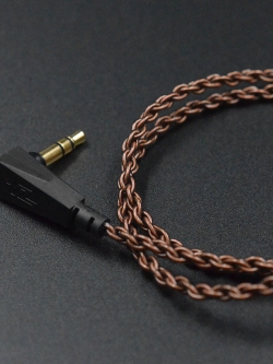 ขาย KZ Copper สาย OFC ถัก ขั้ว 2 pin สำหรับหูฟัง KZ ทุกรุ่นที่เป็นขั้ว A , B , C