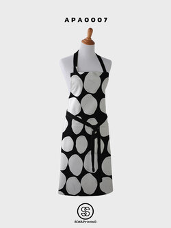 ผ้ากันเปื้อน Circle สีดำ APA00007 #ผ้ากันเปื้อน #SOdAHome