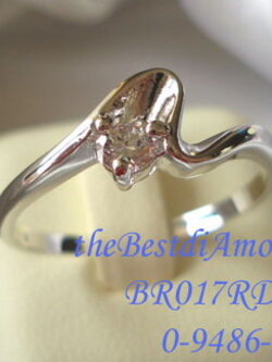 ชื่อสินค้า: +++แหวนเพชรเม็ดเดี่ยว Design เก๋ๆ คะ แปลก ทันสมัยคะ รหัส BR017RD+++