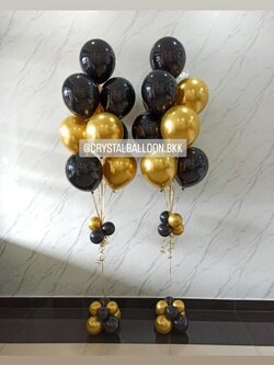 ลูกโป่ง แสดงความยินดี ช่อลูกโป่ง ช่อ 9 ลูก 2 ช่อ พร้อมตกแต่ง สามารถเปลี่ยนสีลูกโป่งได้