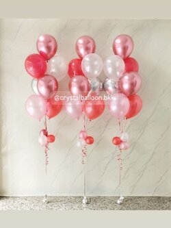 ลูกโป่ง New Year ช่อลูกโป่ง ช่อ 7 ลูก 3 ช่อ พร้อมตกแต่ง สามารถเปลี่ยนสีลูกโป่งได้