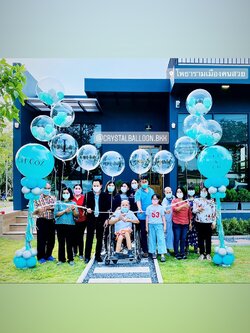 เสาลูกโป่ง Grand Opening เปิดงาน-เปิดร้าน-เปิดตัวสินค้า ชุดใหญ่ Bubble ขนาด 36" 2 ต้น พร้อมตกแต่ง Bubble ขนาด 24" 12 ลูก สามารถเปลี่ยนสีลูกโป่ง/เปลี่ยนข้อความได้