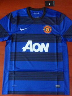 เสื้อฟุตบอล ทีมสโมสรแมนเชสเตอร์ ยูไนเต็ด ชุดเยือน 2011/12 ใหม่ L-Size / MANCHESTER UNITED Football Shirt Away Kit 2011/12 Jersey NEW L-Size