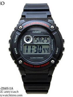 CASIO W-216H-1A