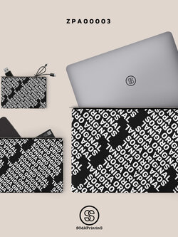 เซ็ทกระเป๋า 3 ใบ ZPA00003 เคสคอม Macbook กระเป๋าอเนกประสงค์ #กระเป๋า #กระเป๋าสตางค์ #SOdAbag #SOdAPrintinG