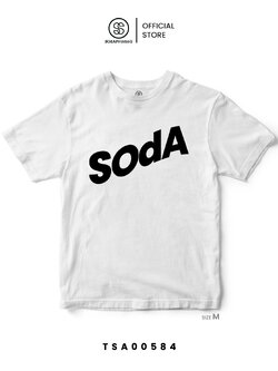 เสื้อยืด พิมพ์ลาย SOdA-โซดา | สีขาว รหัส TSA00584-TSA00585 (C20) #SOdAPrintinG