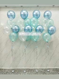 ลูกโป่ง วันเกิด ช่อลูกโป่ง ช่อ 7 ลูก 4 ช่อ พร้อมตกเเต่ง สามารถเปลี่ยนสีลูกโป่งได้