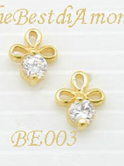 ชื่อสินค้า: ต่างหู เก๋ ๆ ค่ะ ชุปทองแท้ 24 K รหัส BE003