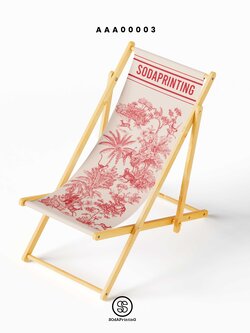 เก้าอี้ชายหาด FOREST สีขาว-แดง AAA00003 #FOREST #เก้าอี้ชายหาด #SunLounge #SOdAhome #SOdAPrintinG