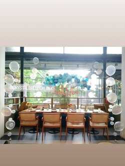 Organic Backdrop Bride To Be ขนาด 2 เมตร ลูกโป่งฟองอากาศ ลูกโป่ง 12" 5 ลูก พร้อม ลูกโป่ง 6" 8 ลูก,ฟอยล์ตัวอักษร Bride To Be ขนาด 16" 1 ชิ้น พร้อมตกแต่ง สามารถเปลี่ยนสีลูกโป่งได้