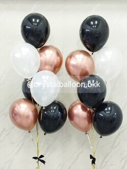 ลูกโป่ง แสดงความยินดี ช่อลูกโป่ง ช่อ 7 ลูก 2 ช่อ พร้อมตกแต่ง สามารถเปลี่ยนสีลูกโป่งได้