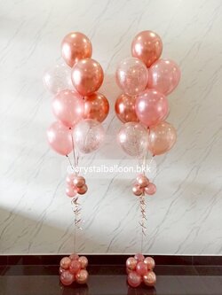 ลูกโป่งเซอร์ไพรส์ , ลูกโป่งช่อ 9 ลูก 2 ช่อ , พร้อมตกเเต่ง สามารถเปลี่ยนสีลูกโป่ง/ข้อความสามารถเปลี่ยนได้