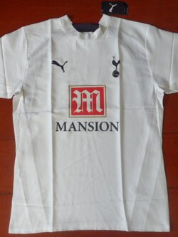 เสื้อฟุตบอล ทีมสโมสรท็อตแน่ม ฮ็อทสเปอร์ ชุดเหย้า 2006/07 ใหม่ M-Size / TOTTENHAM HOTSPUR Football Shirt Home Kit 2006/07 Jersey NEW M-Size