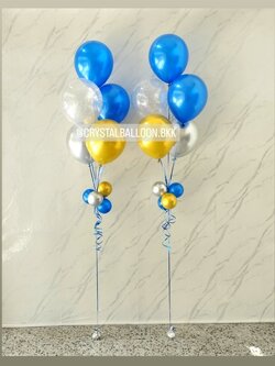 ลูกโป่ง New Year ช่อลูกโป่ง ช่อ 5 ลูก 2 ช่อ พร้อมตกแต่ง สามารถเปลี่ยนสีลูกโป่งได้