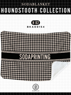 ผ้าห่ม ใส่ชื่อได้ HOUNDSTOOTH COLLECTION รหัส BKA00154 #ใส่ชื่อได้ #SOdAblanket