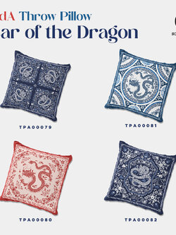 หมอนอิง Throw Pillow ปีมังกร II รหัส TPA00079-TPA00082 #หมอนอิง #SOdAPrintinG