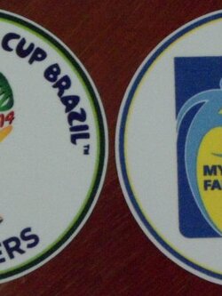 อาร์มสัญลักษณ์ฟุตบอล การแข่งขันฟุตบอลโลก - ฟุตบอลโลก 2014 รอบคัดเลือก PLAYER SIZE ใหม่ / WORLD CUP International Football Tournament PLAYER SIZE Football Patch/Badge - FIFA WORLD CUP 2014 QUALIFIERS NEW