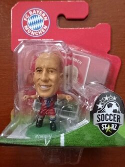 ตุ๊กตาโมเดลนักฟุตบอล อ.ร็อบเบน สโมสรบาเยิร์น มิวนิค ซอคเกอร์สตาร์ซ - SOC690 (2015) ใหม่ / A.ROBBEN BAYERN MUNICH Football Club SoccerStarz Football Figure - SOC690 (2015) NEW
