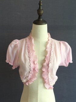 เสื้อคลุม ผ้าชีฟอง ใส่สบาย เนื้อนิ่มเด้ง ไม่ระคายผิว สีชมพู