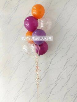 ลูกโป่ง แสดงความยินดี ช่อลูกโป่ง ช่อ 7 ลููก 1 ช่อ พร้อมตกแต่ง สามารถเปลี่ยนสีลูกโป่งได้