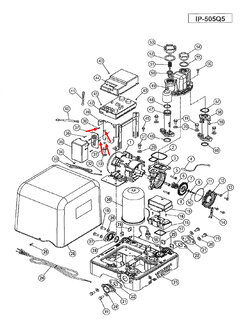 ขารองตัวกรองสัญญาณ ปั๊มน้ำ มิตซู IP-505 [#38] Pn.H05501G00 (ราคา/ชิ้น) (แท้-สั่ง)