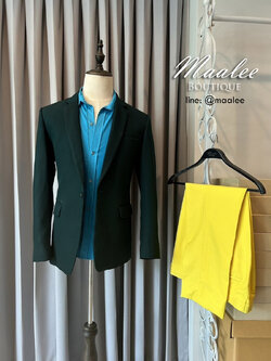 พร้อมเช่า ชุดสูทชาย แฟชั่น Set คละสี