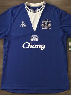 เสื้อฟุตบอล ทีมสโมสรเอฟเวอร์ตัน ชุดเหย้า 2009/10 ใหม่ L-Size / EVERTON Football Shirt Home Kit 2009/10 Jersey NEW L-Size