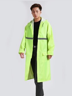 เสื้อกันฝนสีเขียวสะท้อนแสง