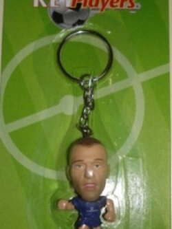 พวงกุญแจ ตุ๊กตาโมเดลนักฟุตบอล ร.คีน สโมสรแมนเชสเตอร์ ยูไนเต็ด โครินเธียน ไมโครสตาร์ - 2003 ใหม่ / R.KEANE MANCHESTER UNITED Football Club Corinthian MicroStars Football Figure Key Ring - 2003 NEW