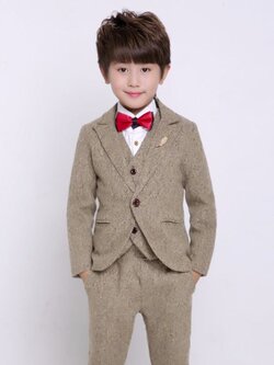 Pre-order ชุดสูทเด็กชาย สีน้ำตาล สไตล์เกาหลี