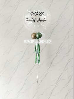 ลูกโป่ง เปิดร้าน Bubble ขนาด 24" สีใสล้วน 1 ลูก พร้อมตกแต่ง สามารถเปลี่ยนสีลูกโป่ง/เปลี่ยนข้อความ/เปลี่ยนขนาดได้