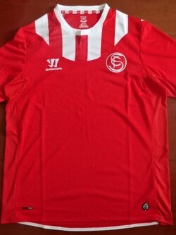 เสื้อฟุตบอล ทีมสโมสรเซบีย่า ชุดเยือน 2013/14 ใหม่ L-Size / SEVILLA Football Shirt Away Kit 2013/14 Jersey NEW L-Size
