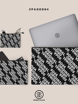 เซ็ทกระเป๋า 3 ใบ ZPA00004 เคสคอม Macbook กระเป๋าอเนกประสงค์ #กระเป๋า #กระเป๋าสตางค์ #SOdAbag #SOdAPrintinG