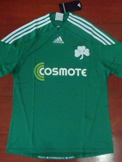 เสื้อฟุตบอล ทีมสโมสรพานาธิไนกอส ชุดเหย้า 2009/10 ใหม่ M-Size / PANATHINAIKOS Football Shirt Home Kit 2009/10 Jersey NEW M-Size
