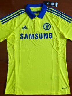 เสื้อฟุตบอล ทีมสโมสรเชลซี ชุดเยือน 2014/15 ใหม่ M-Size / CHELSEA Football Shirt Away Kit 2014/15 Jersey NEW M-Size