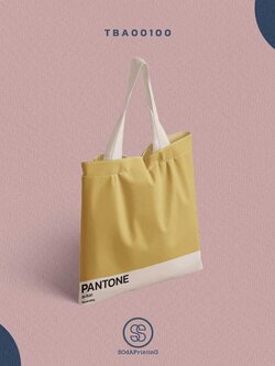 กระเป๋าแคนวาส พิมพ์ลาย 13-1520 Pantone TBA00100 #SOdABag #SOdAPrintinG