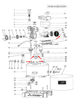วอชเชอร์ 6 ปั้มน้ำ มิตซู WP-85, WP-105, WP-155, EP-155 Pn.H04301E01 (ราคา/ชิ้น-) (แท้)